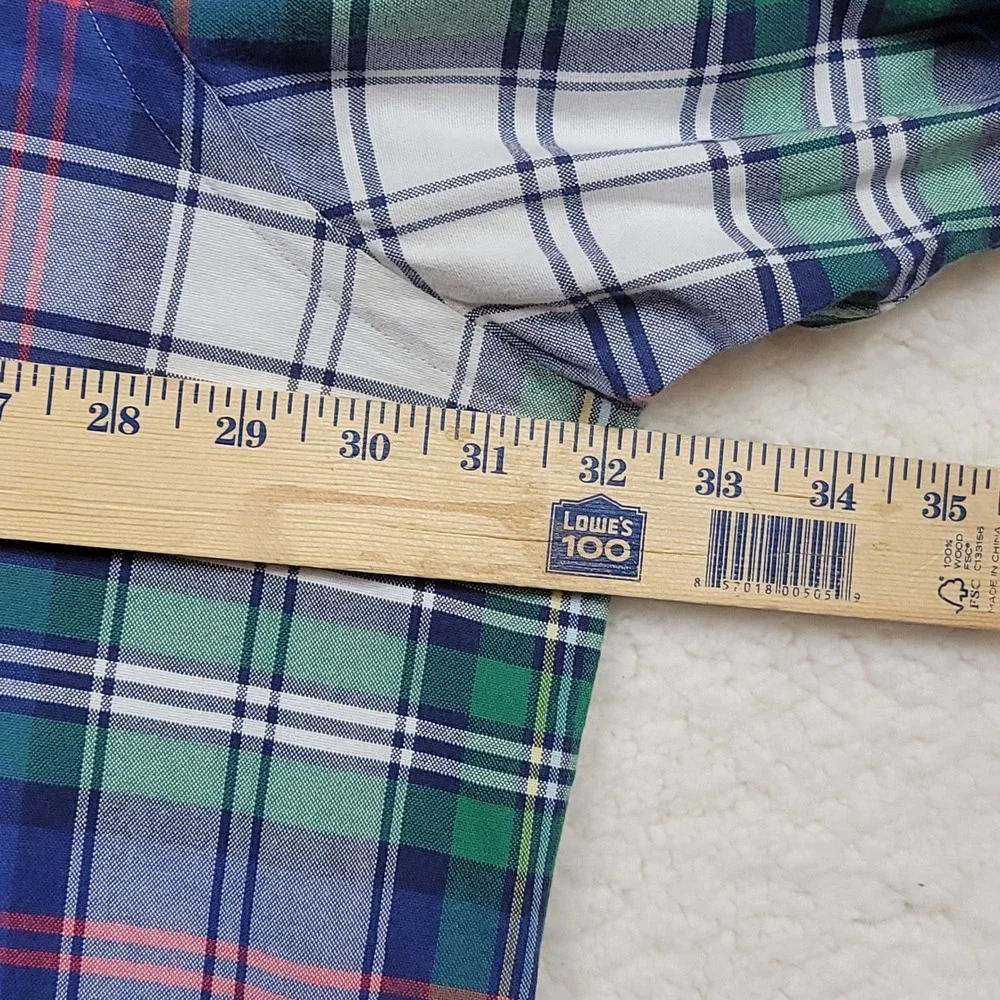 Ralph Lauren Button Down Shirt Mens 3XB Plaid Long Sleeve Cotton Big & Tall